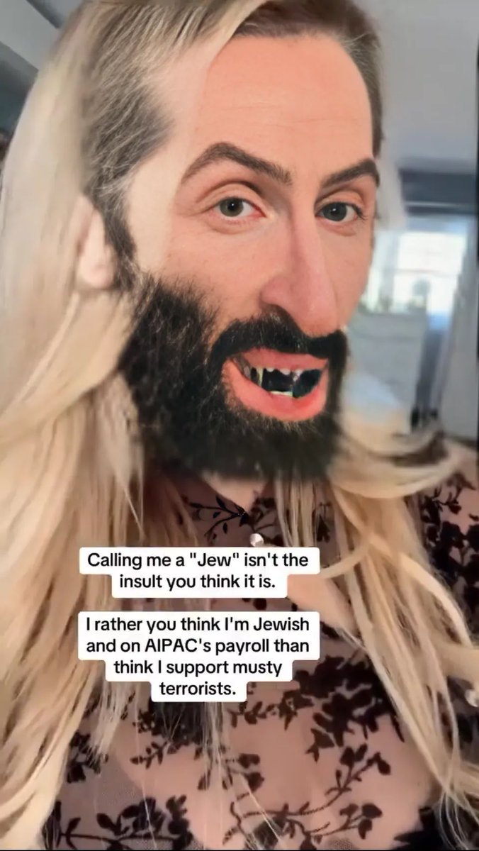 ChaosArkana's tweet photo. @lporiginalg She can enjoy her #JewFace then.
✡️👉🏼🌚 https://t.co/Z1YxHkAMLO
