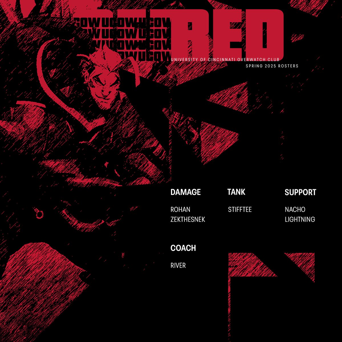 I INTRODUCE TO YOU THE SPRING 2025 UCOW ROSTERS!!! CONGRATS EVERYBODY AND GOOD LUCK THIS SEASON 🫡