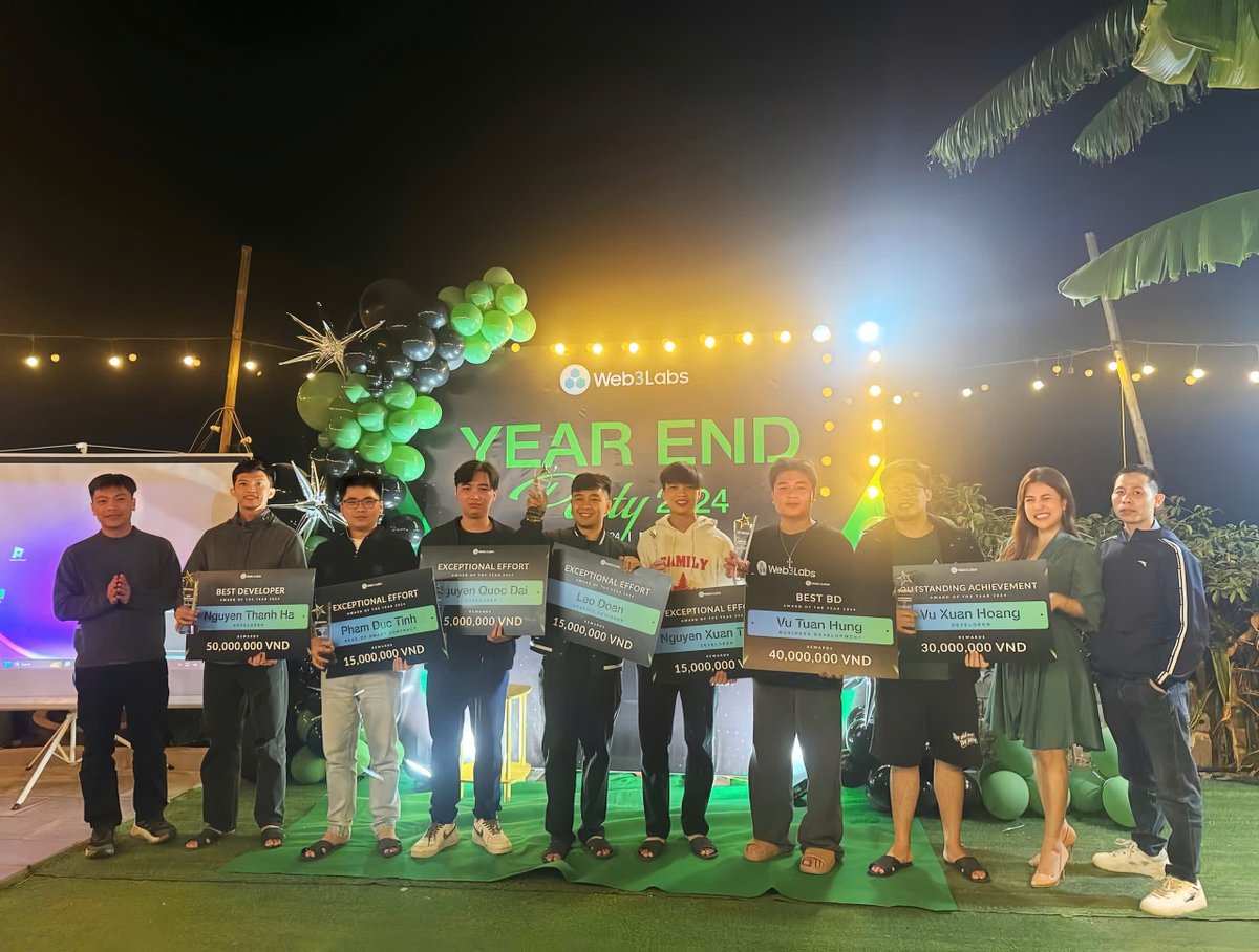 Web3lab_DAO's tweet image. YEAR-END PARTY – CELEBRATING A YEAR OF ACHIEVEMENTS 😍
Our Year-End Party was a huge success and a heartwarming celebration! It was not just a time to reflect on the incredible milestones of the past year, but also an opportunity for everyone to connect, share memories, and…
