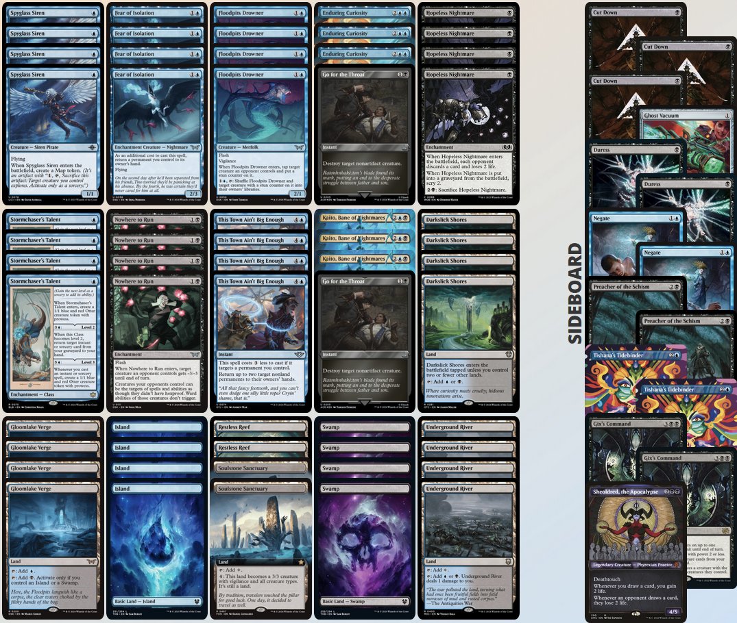 Hey Everyone!
I played UB Bounce in the F2F Games Standard RCQ today, went 4-0-1 and conceded the quarters, to grow the game for RC Montreal in May! 🤩

R1 UB Midrange: 👬👫👫
R2 Temur Otters: 👫👬👫
R3 GW Beans: 👫👬👫
R4 Esper Bounce: 👭
R5 UB Bounce: 👫👬👫
T8 UB Bounce: 👛💸