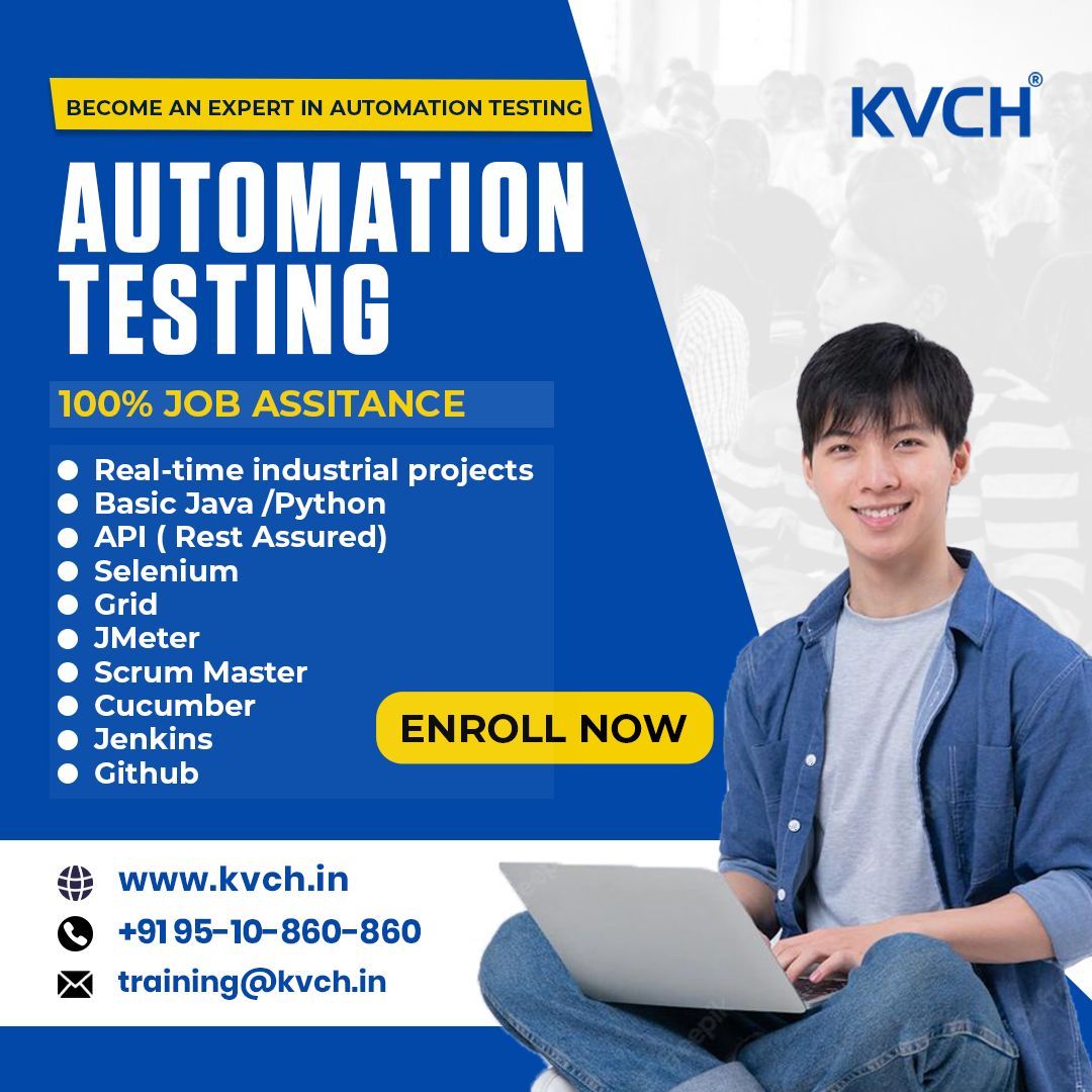 kvchnoida's tweet image. 🎯 Ready to Build Your Future in Automation Testing?

#AutomationTesting #SoftwareTesting #SeleniumTraining #TestingTools #CareerGrowth #ITTraining #CareerOpportunities #LearnAutomation #TestingCareers #courses #education #successstory #studenttestimonial #learndigitalskills