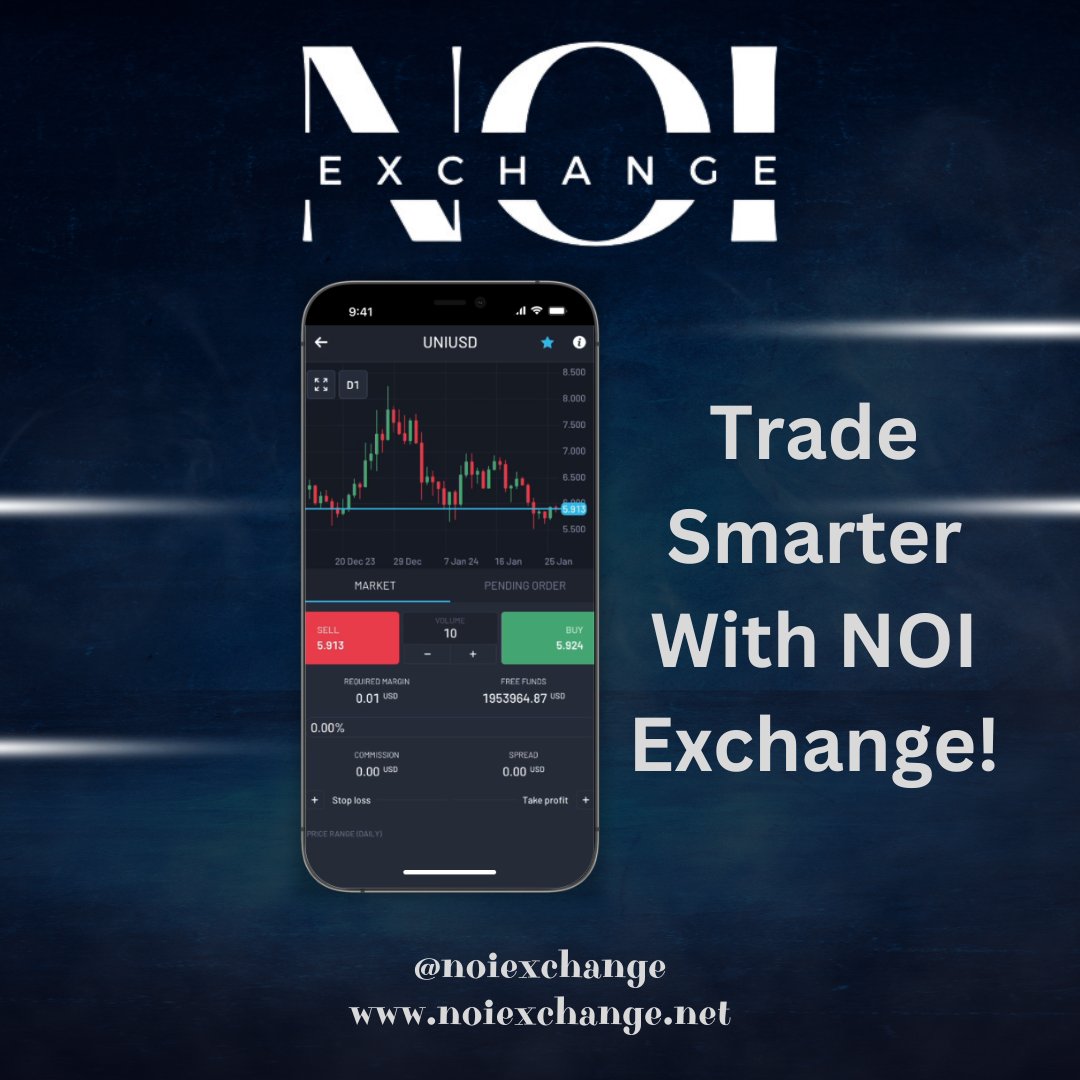 Trade anywhere, anytime with NOI Exchange!

✅ Superb transaction liquidity
📱 Trade on your phone, tablet, or laptop
🌐 Access global markets:
🔹 Cryptos 🔹 Stocks 🔹 Forex 🔹 Indices 🔹 Commodities 🔹 CFDs

All you need is internet access!🚀

#NOIExchange #CryptoTrading