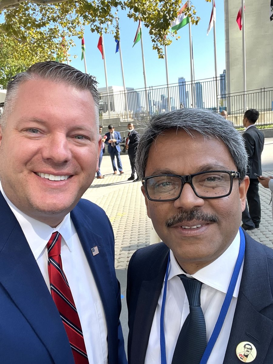 With Shahriar Alam, Deputy Minister of Foreign Relations for Government of the People's Republic of Bangladesh at the <a href="/UN/">United Nations</a> in New York City. October 11, 2022. Bangladesh was elected in the UN Human Rights Council for 2023-25. #UNGA #UnitedNations #Bangladesh <a href="/MdShahriarAlam/">Md. Shahriar Alam</a>