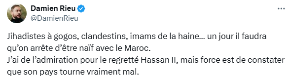 majarrah_'s tweet photo. Le mec se sert des tensions Algérie-Maroc alors qu'il pense autant de mal des deux, ne tombez pas dans son grossier piège de vendeur de pantalon à une jambe. https://t.co/62TXdyYGS2