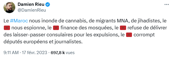 majarrah_'s tweet photo. Le mec se sert des tensions Algérie-Maroc alors qu'il pense autant de mal des deux, ne tombez pas dans son grossier piège de vendeur de pantalon à une jambe. https://t.co/62TXdyYGS2