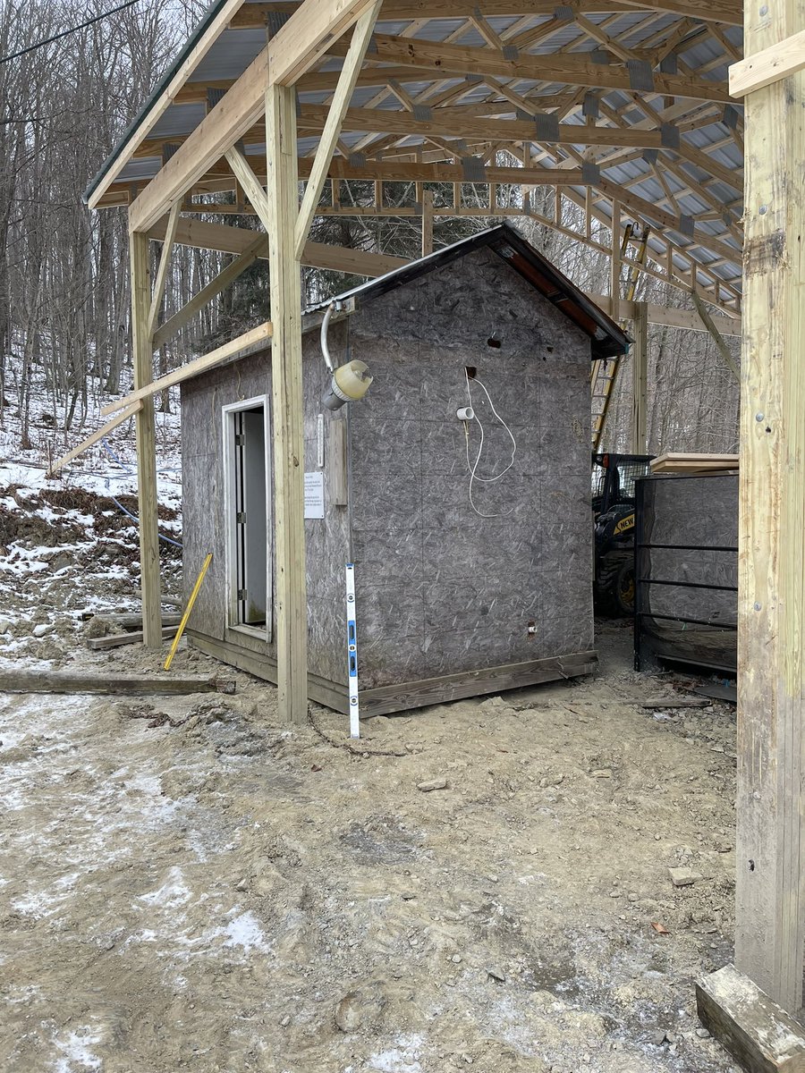 tripled_dfarms's tweet photo. Shed moved ✅ One more thing to get ready for the 2025 Syrup Season! #doitforrachael https://t.co/rJIXqNkl7D