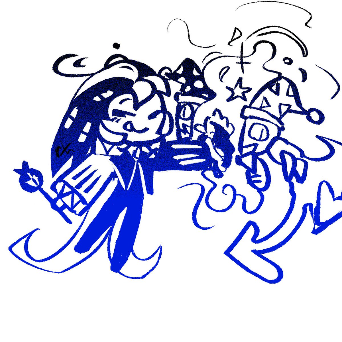 i love jesters that are actually kind of insane

#shadowmilkcookie #crkfanart #marx #kirby