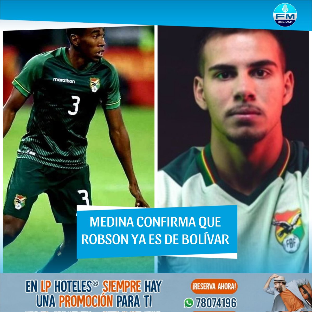 FM_BolivarOfi's tweet photo. #FmBolívar
🚨🚨🚨DIEGO MEDINA CONFIRMA QUE ROBSON YA ES DE BOLÍVAR🚨🚨🚨
🔥🔥🔥"Robson mañana creo que ya está en Ananta, se nos fue el capi"⚽️⚽️⚽️
Sponsoreado por: LP Hoteles
#VamosAKD💙💙💙 https://t.co/myCkAToSz4