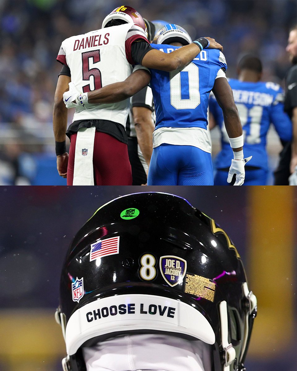 NFL's tweet photo. Today, we celebrate the life of Dr. Martin Luther King Jr., whose legacy continues to inspire us all to seek justice, freedom, and equality. #MLKDay #ChooseLove https://t.co/HHF7CGKgg4