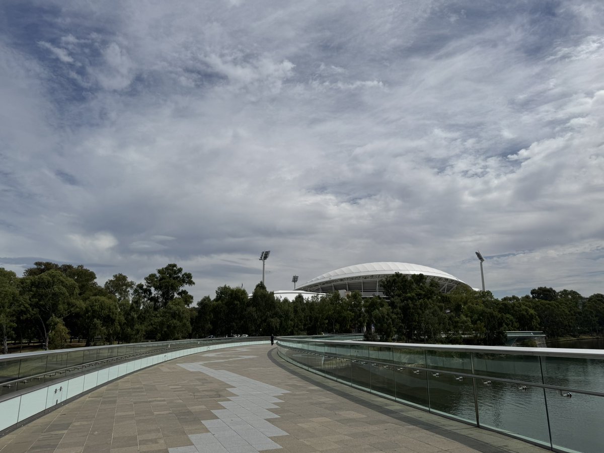 jonluton's tweet image. Lovely morning in Adelaide (thanks to 3pm load in), swim, gym, sauna, went to Tour Down Under cycling village, walked along the river.