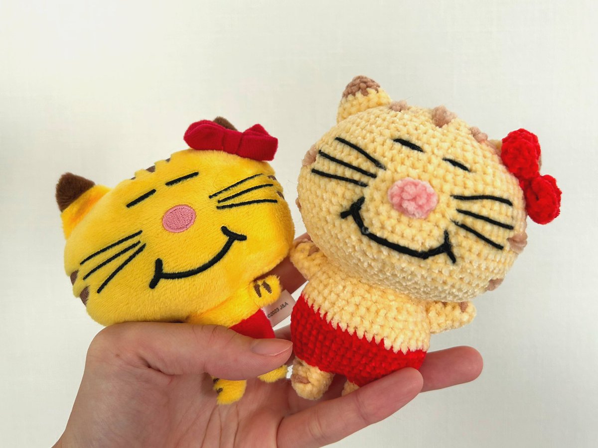NEWSのまっすー推しの母ちゃんに ネコますのあみぐるみ自作して