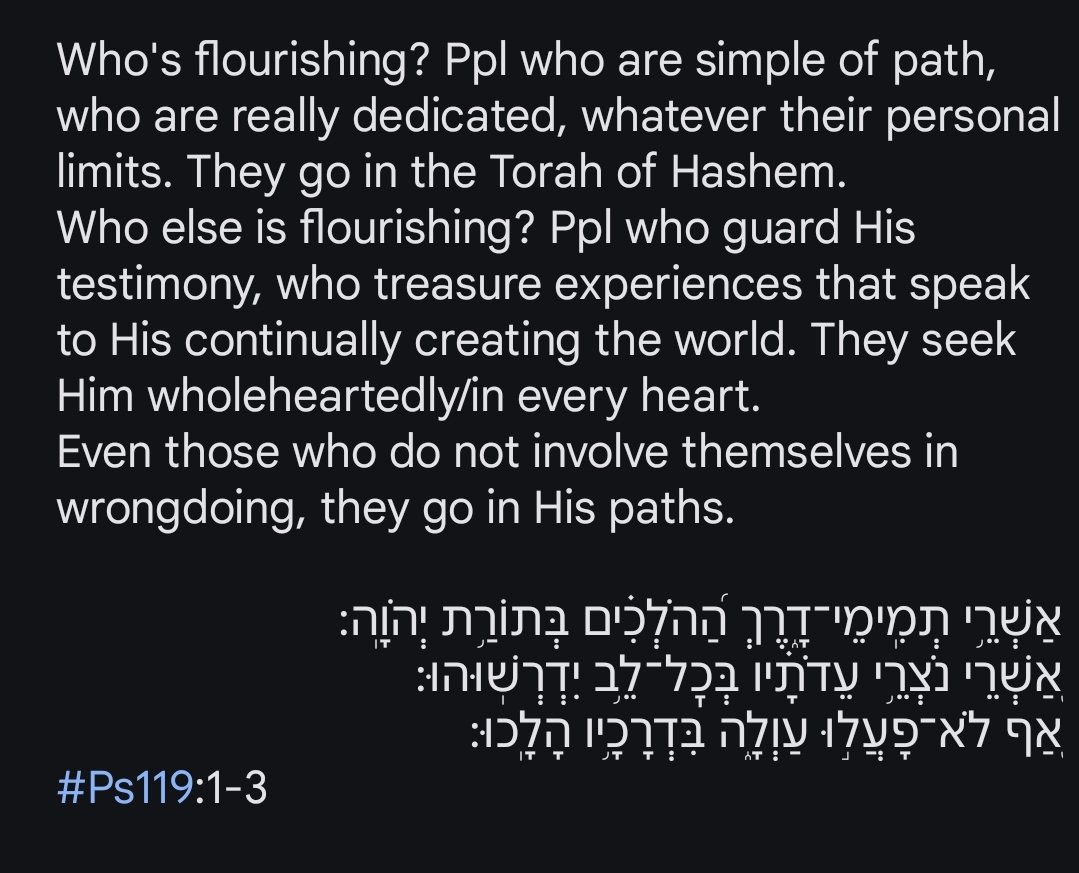 MeirSimchah's tweet photo. Zooming out, we see the first three verses of #Ps119 form a unit, an introduction that calls in people who may feel they're not walking the walk &amp; shlepping along in mediocrity: https://t.co/Zg5PuxYQb4