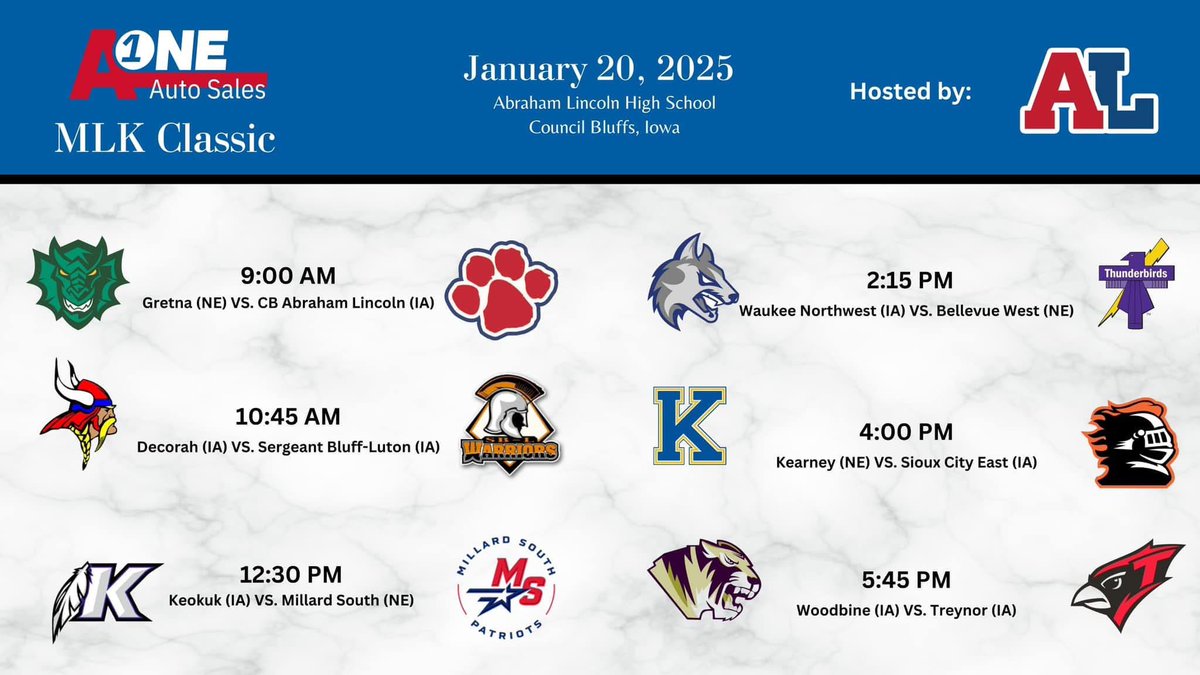 Ryan Hogue, CAA - Ed. S (@ryanhogue24) on Twitter photo Kearney High vs South Sioux City East is Postponed! SSCE cancelled school due to cold temperatures and cannot travel or play. <a href="/KHS_BoysBBall/">KHS Boys Basketball</a> TBD on a makeup. Kearney High vs South Sioux City East is Postponed! SSCE cancelled school due to cold temperatures and cannot travel or play. <a href="/KHS_BoysBBall/">KHS Boys Basketball</a> TBD on a makeup.