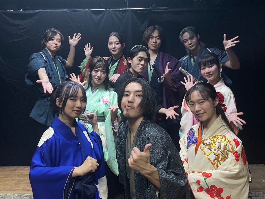 0____umm's tweet image. #東京侍ロマン

全日程終了しました💐
東京で初めての公演でしたが、色んな方に褒めていただいて自信に繋がりました！
今後も自分らしく頑張っていきます🙌
今後の課題はSNSをちゃんとすること…