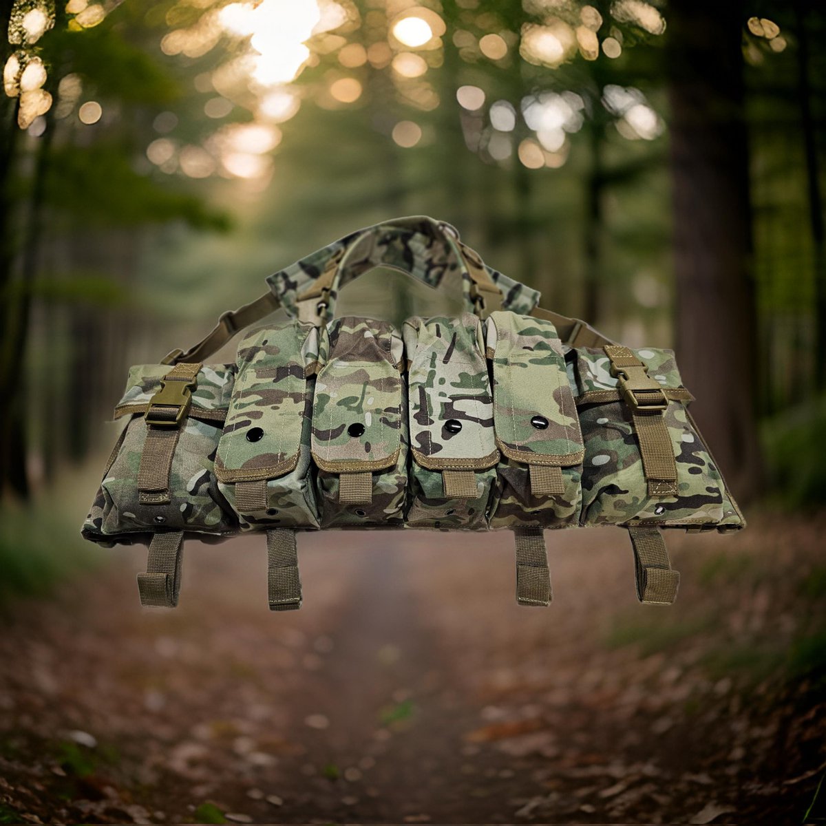 0241T79631's tweet photo. Simple Chest Rigs available for order at https://t.co/2QcMVV9qKo 
Or on our eBay store under 0241Tactical.

Multicam Simple Chest Rig pictured.

Simple design made with QUALITY 500D Cordura in popular or hard to find camouflage patterns with prices that don't break the bank.

These chest rigs have  2 utility pouches, 4 magazine pouches capable of holding 12 x AR or 8 x AK magazines, and a map pocket.