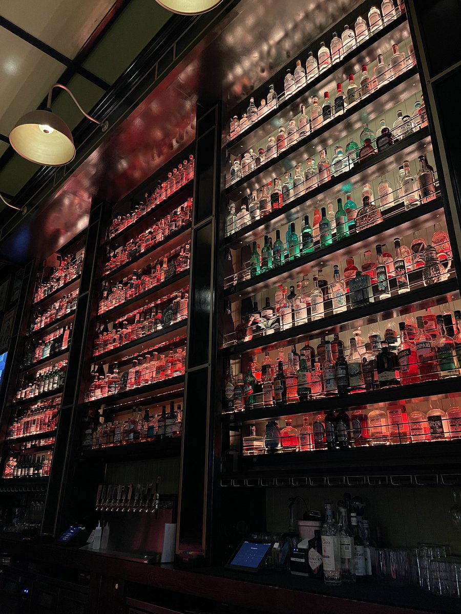 CruiseHog's tweet photo. This place is well named, they do have an impressive collection of bottles at The Bottle Club. The drinks are; That’s Mai Type and a Plum Daisy w/mezcal #SFBars #Mezcal #SanFrancisco https://t.co/zRJ83pD7Tq
