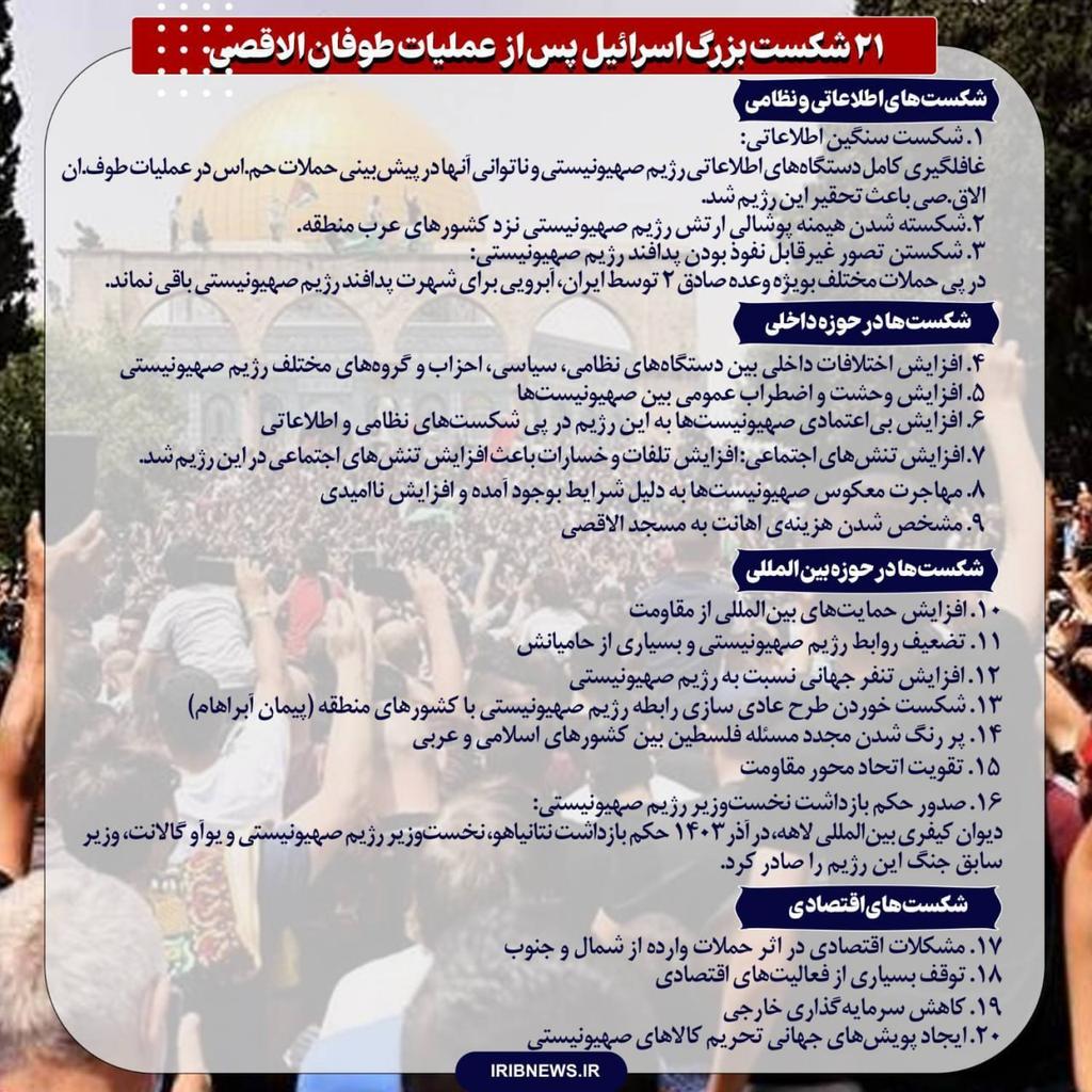 چرا میگوییم اسرائیل سنگین‌ترین شکست تاریخش را خورده است؟
#غزة_تنتصر 
#إسرائيل