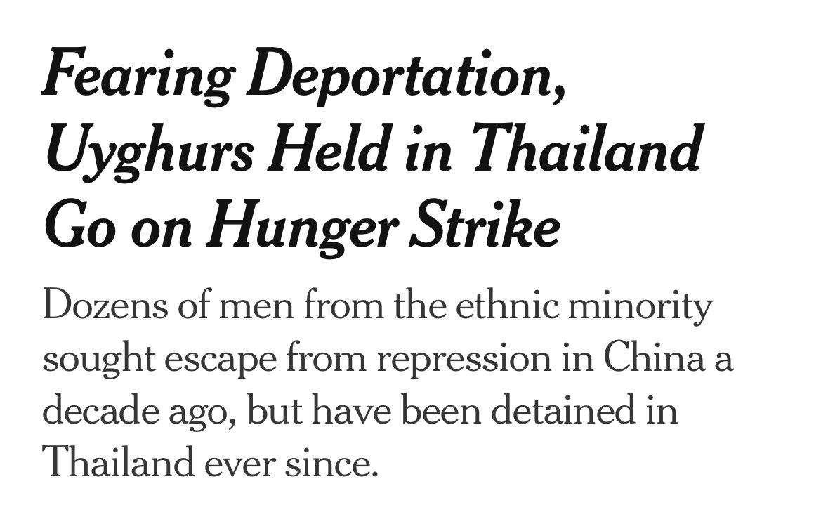 KareemRifai's tweet photo. Quite literally at the exact same time that Americans were downloading Xiaohongshu and whitewashing Chinese government repression, Uyghurs were starving themselves to avoid deportation to Chinese prison camps.

And I bet you barely heard a word about this through all the noise. https://t.co/k2X4ZdfViP