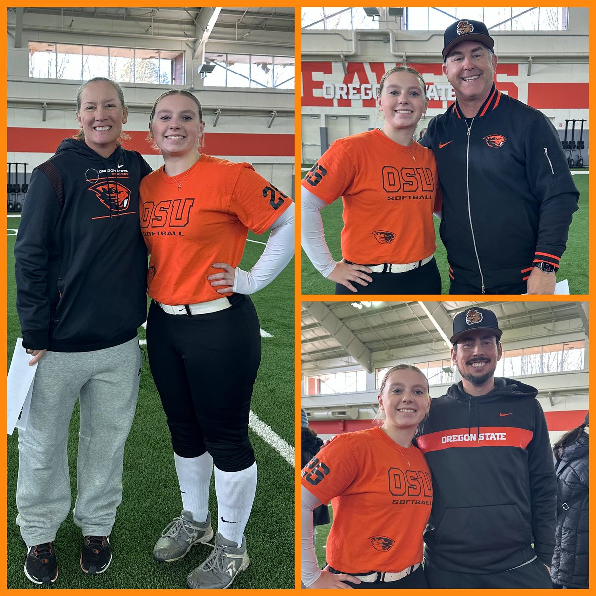 JosalynN2026's tweet photo. Had a great weekend at the @BeaverSoftball camp.  I really enjoyed the live scrimmages.  I hit some line drives, a bomb up the middle and got a pick off at first.  Thank you @lauraberg44 @CoachLisle @CoachDomGarcia for working with us and giving me some excellent feedback!
@NCSACoachDaily