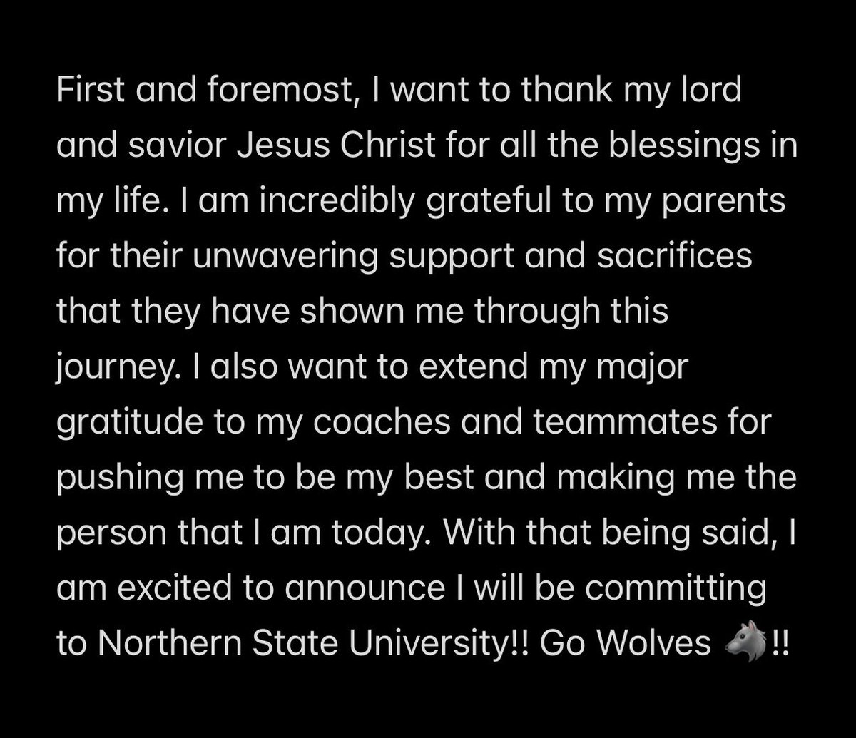 BridgerPeldo's tweet photo. 100% Committed!! Go Wolves!! 

@NSUCoachSchmidt @JakeIery @CoachGlas05 @CoachBono_ @Coach_BerryFB @CoachBeierle @NSUWolves_FB @BroncGridiron @ColinPeldo @PamelaPeldo https://t.co/c5K29kkjXt