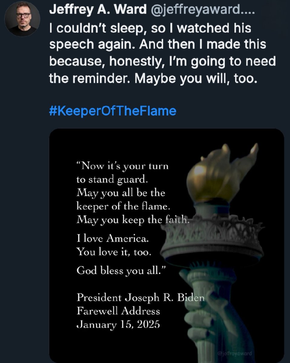 jeanneenabottle's tweet photo. @sweetser_kyle Together is the only way we're going to get through this.
#KeeperOfTheFlame 🗽 https://t.co/1PM39vJ9nh