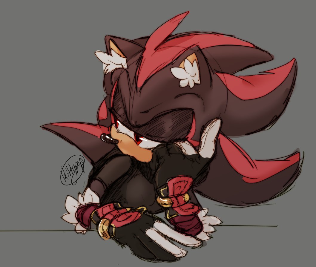 StarburstSonic's tweet photo. @JaceTheGoobrton just had to draw your goober like I promised <3 he's so soft I wanna squish his cheeks <3 #sonicau #shadow #ShadowTheHedgehog #shadowau #sketch #sonicartist #SonicTheHedgehog https://t.co/z0JSizc8W0