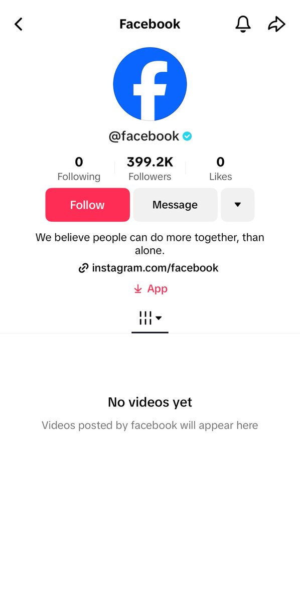 No big deal, just Meta showing that they clearly bought out TikTok’s U.S. servers. A brand new Facebook profile, verified, AND no videos yet? You couldn’t have been more obvious. Fuck. Meta.