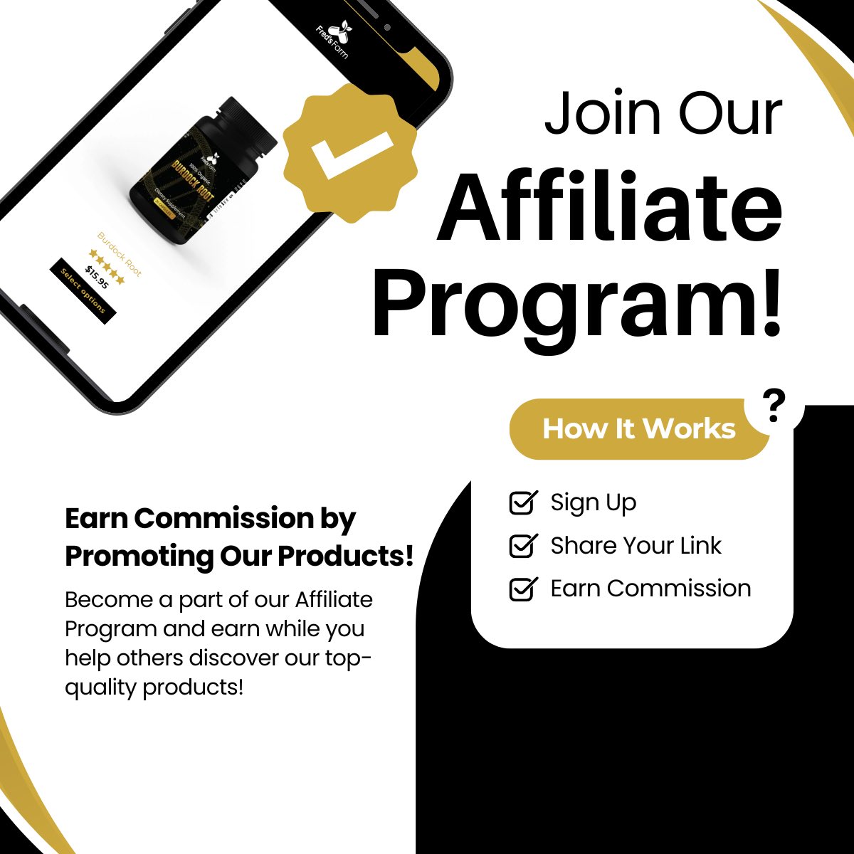 FredsFarm247's tweet image. Ready to turn your passion for wellness into income?
Join the Fred’s Farm Affiliate Program! 🌟
Promote bestsellers like Irish Sea Moss, Soursop Leaf, and Burdock Root while earning competitive commissions.
✔ Great commissions
✔ High quality products
✔ Easy sign up…