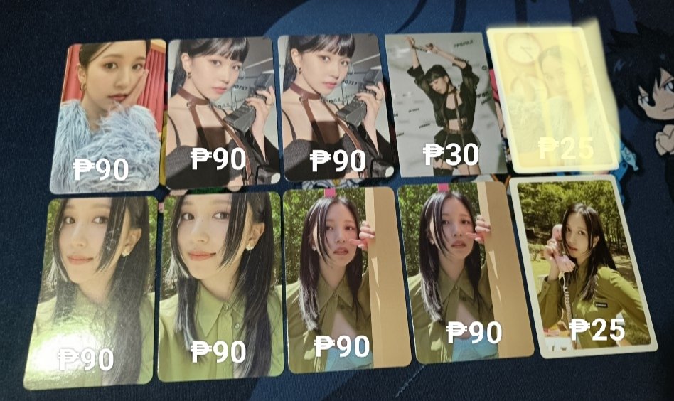 bryghter_cart's tweet photo. bump, still available!!

WTS LFB quitting sale

TWICE MINA album photocard TINGI
prices on pic + pf + sf
• must buy 2 pc or more

dm or reply 'mine' to claim
gcash; direct j&amp;t, lbc, sdd

t. twice album photocards fancy fs feel special ewo b1&amp;2 tol fol rtb cbi myoui mina https://t.co/14qUNNfxaf