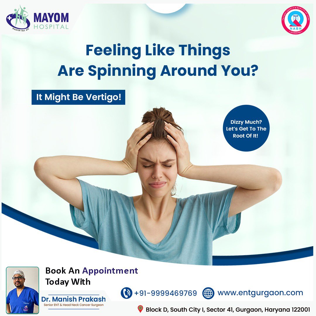 MayomHos_24X7's tweet image. Feeling Dizzy or Like the World is Spinning? 🌍🤕 It Might Be Vertigo!

Vertigo can affect your balance and daily activities. Don’t ignore the sign🩺✨

For more information, visit the link in bio.

#Vertigo #DizzinessTreatment #ENTSpecialist #BalanceCare #HealthAwareness