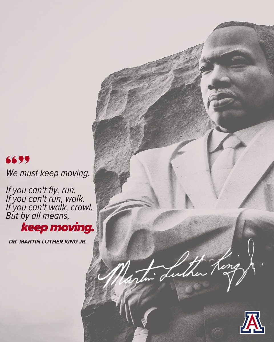 AZATHLETICS's tweet photo. Today we honor the life, legacy and leadership of Dr. Martin Luther King Jr. https://t.co/OlPge0oBuN