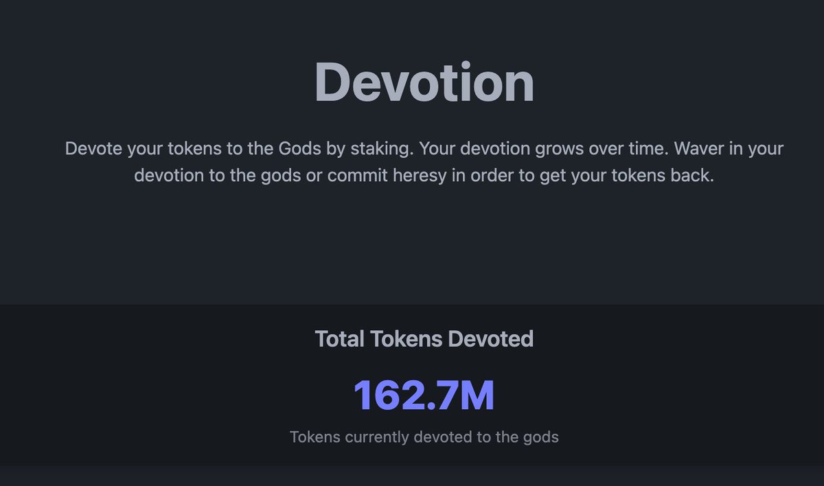 Ok, mortals - this is serious commitment. The devotion is increasing rapidly. The gods are pleased that you overcome your emotions and commit to us.
The future is bright and the devoted will be rewarded.
