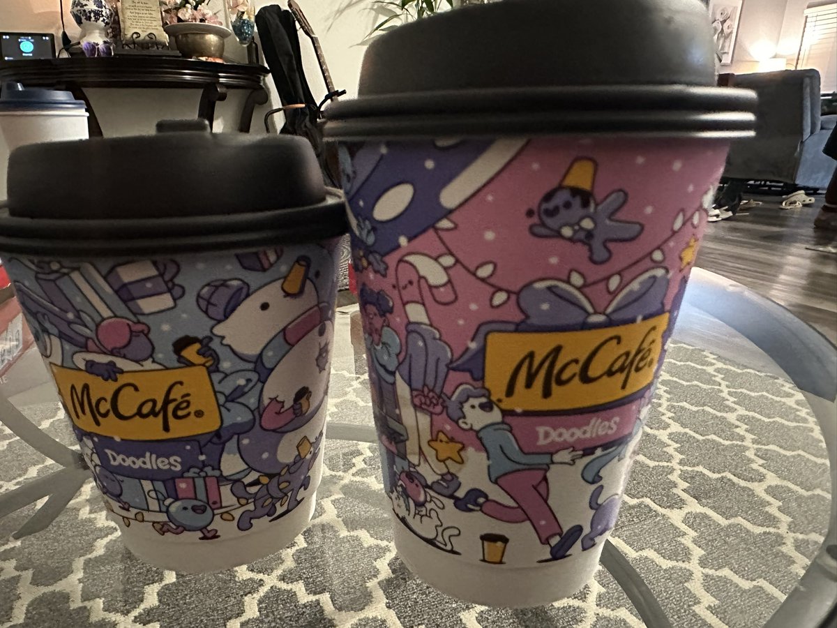 Went to the US to buy McCafe

Love these <a href="/doodles/">doodles</a> cups