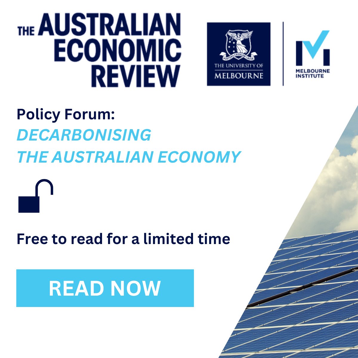 🌿Check out the latest in climate action and economic growth for Australia! 🌍💼
Read now - onlinelibrary.wiley.com/toc/14678462/c…
#openaccess #policymakers #Research  <a href="/WileyEconomics/">Wiley Economics</a> <a href="/UniMelb/">University of Melbourne</a>