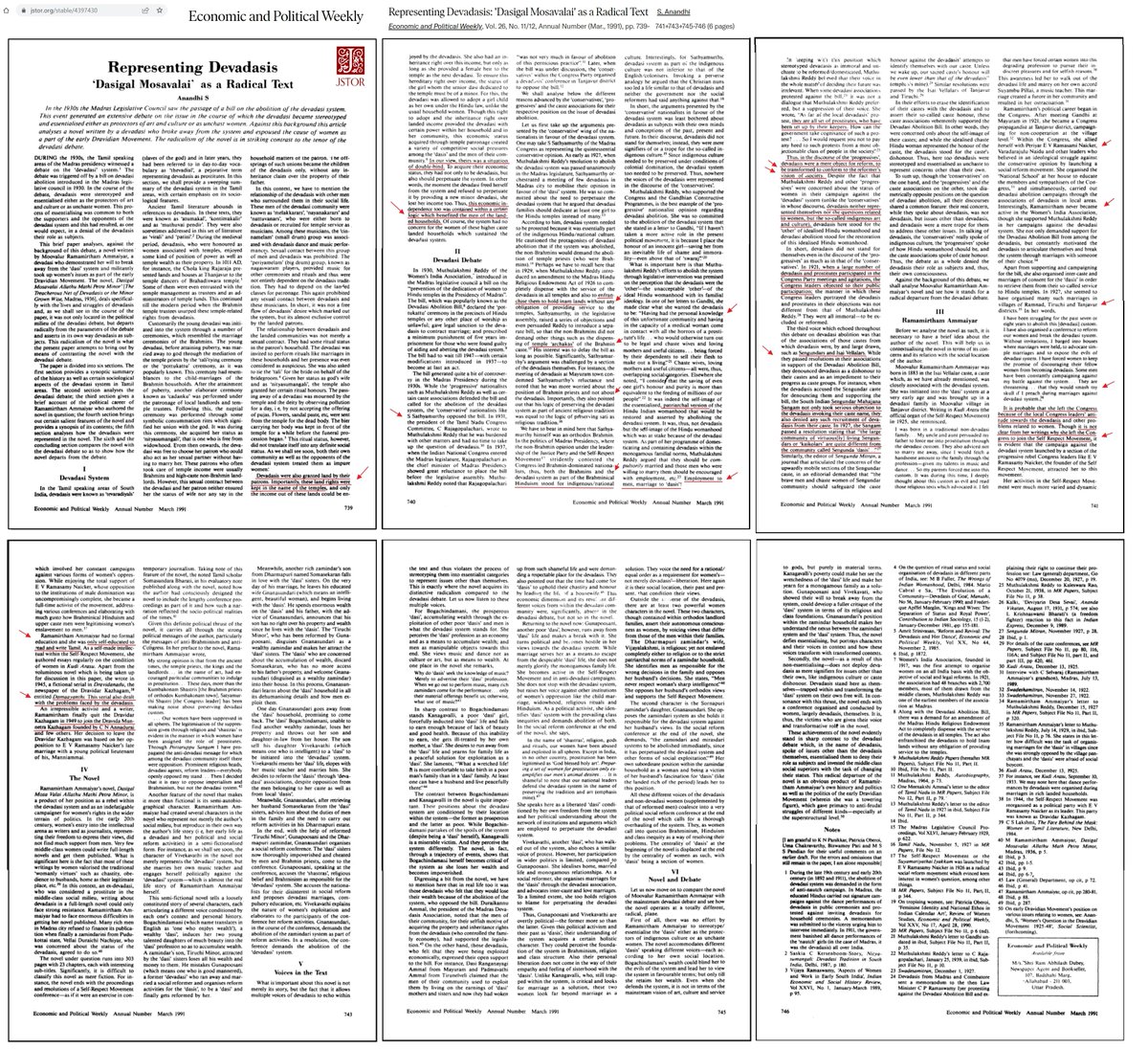ThiranAayvidam's tweet image. Article #1: Devadasi System_Abolition Bill and Self Respect Movement

Article #2:  Devadasi System_Article_Representing Devadasis_ 'Dasigal Mosavalai' as a Radical Text_S Anandhi

#DevadasiSystem