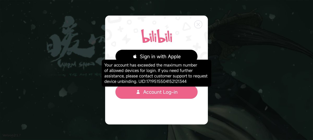 cPhan90103439's tweet photo. @WarmSnowGame How can i fix this? I just redownload the game and can't login with my google account https://t.co/1xi4pNbeIc