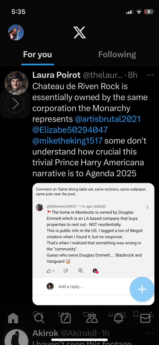 MarineLibby's tweet photo. @MeghansMole Evidence dropped by the talented. @TheLauraPoirot  is mostly what got me to dig myself out of the One Woman Blame Game #Megxit Shit Show and into the 

Light of doing my own research into #SussexPsyOp #SussExitPysOp #DuchessOfDistraction #DocumentaryDrops #OneWindsorRoyalFamily https://t.co/ljNNcZawhP