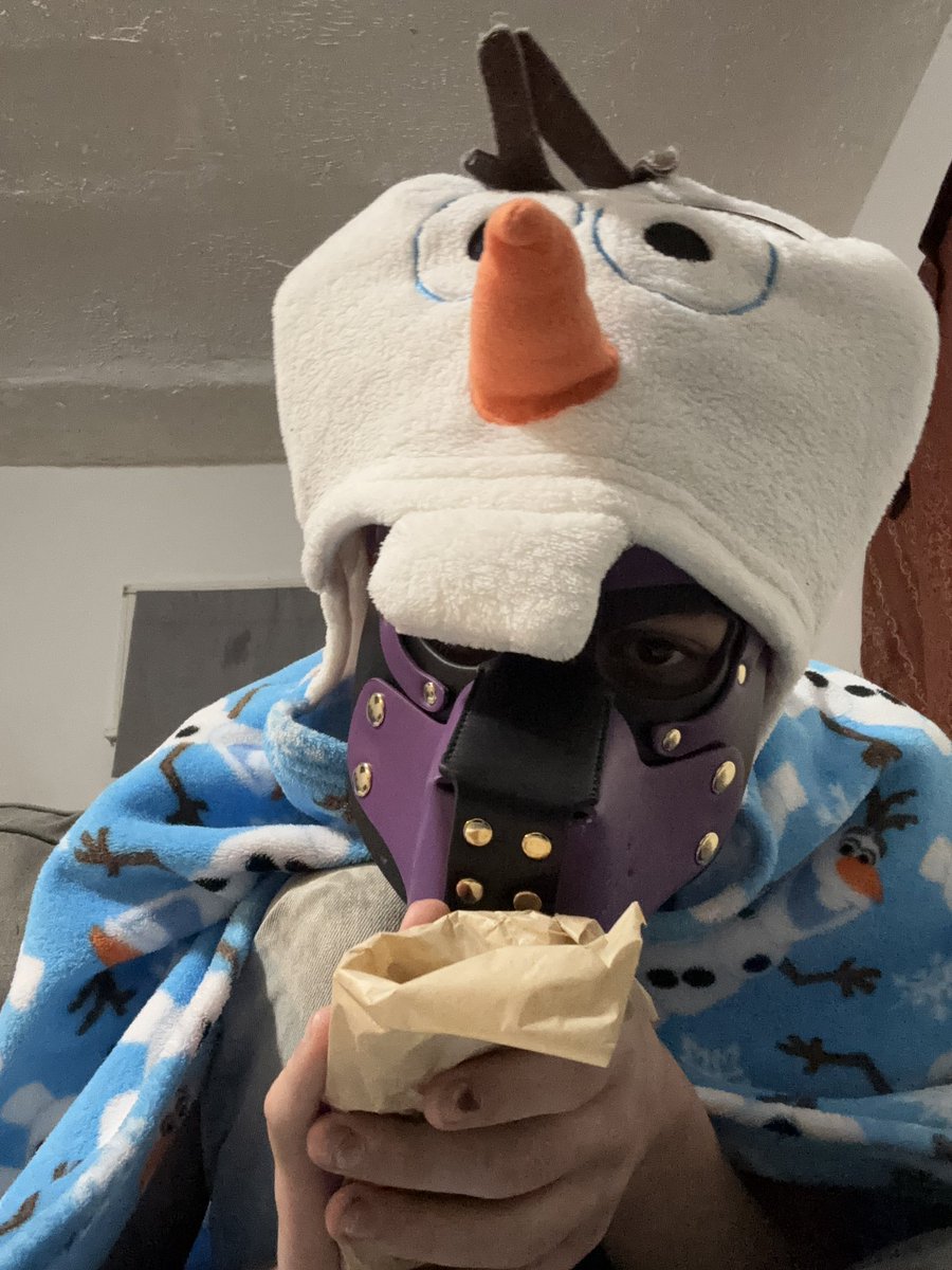 Pup was hungry but decided master get to eat first