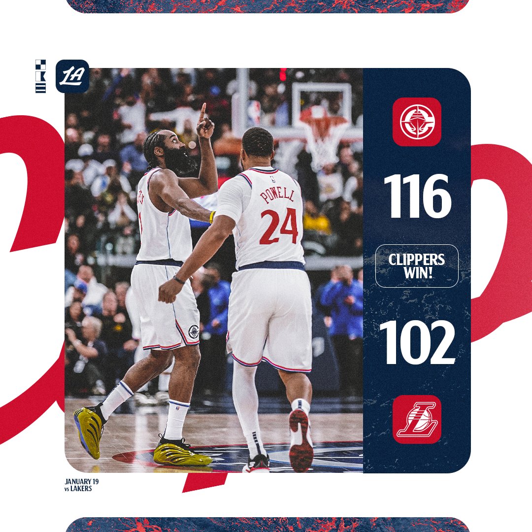 LAClippers's tweet photo. CLIPPERS WIN!!! https://t.co/lnxuELOWSY