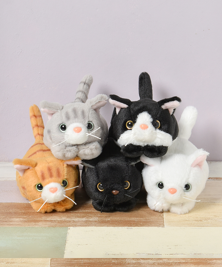 手のひらサイズのねこたち🐈🐾 ぬい撮りにもおすすめです！ 寝そべり