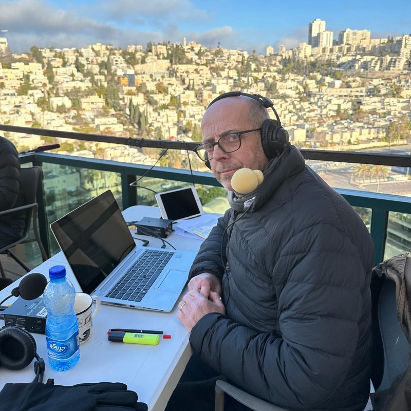 BBCr4today's tweet photo. On the morning when the world is changing, @JustinOnWeb broadcasts live from Washington DC and @bbcnickrobinson live from Jerusalem.
 
Listen to #R4Today now on BBC Sounds.