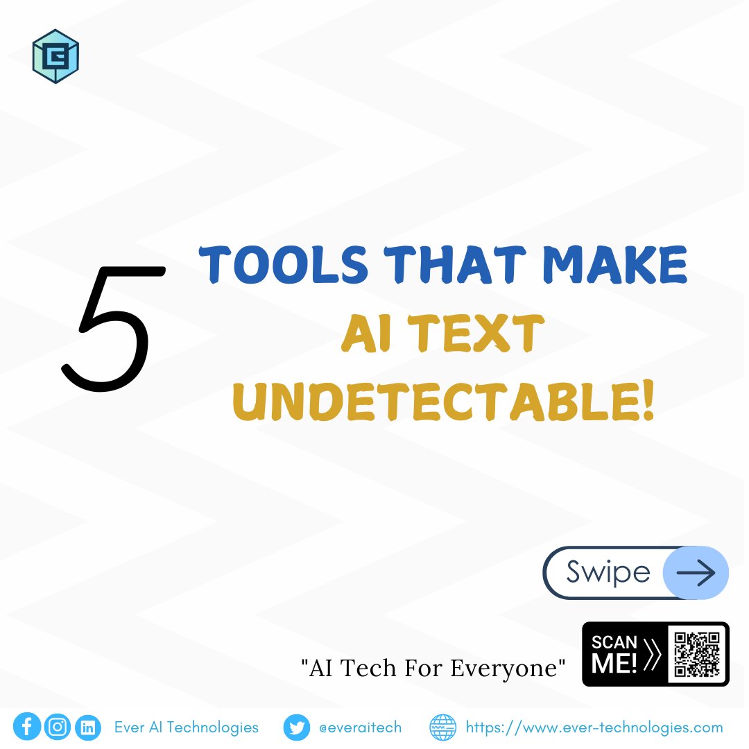 everaitech's tweet photo. 🚀 Make Your AI Text Undetectable! 🎯 Discover Top Tools to Humanize AI Content!

Enjoy benefits like:
✔️ Pass AI detectors with ease.
✔️ Improve the natural feel of your writing.

📩 Contact Us: https://t.co/6vkQqumSnb

#UndetectAI #BypassDetection #TechTips  #AIWriting https://t.co/einjyHE2dr