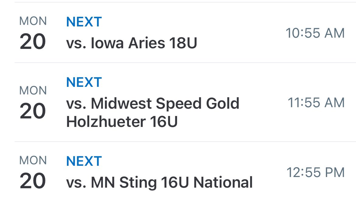 clararawson3's tweet photo. I am so excited for one last tournament with my team before summer! Tomorrow we play in the MLK tournament in the Dundas dome. @MinnStSoftball @BSUBeaversSB @CSBSoftball @UMD_Softball @USFCougarsSB @UNDsoftball @SBRRetweets @CoastRecruits https://t.co/hgI8nQhloo