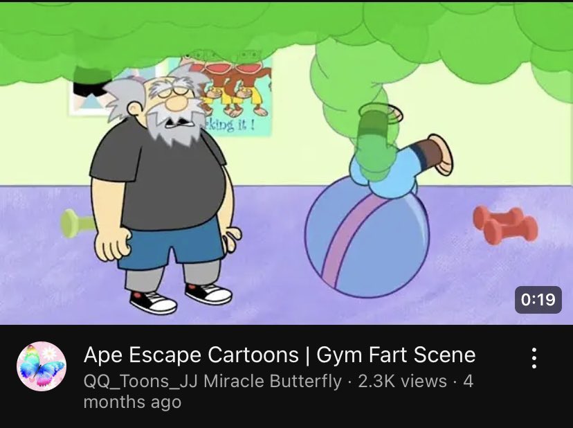 RetroSurferGame's tweet photo. Y’all remember that one Ape Escape cartoon where there was a shit ton of fart jokes and they made Specter look like Dr. Two Brains from WordGirl?
#ApeEscape #ApesWillEscape #ApeStrongTogether https://t.co/ACmAak7JYq