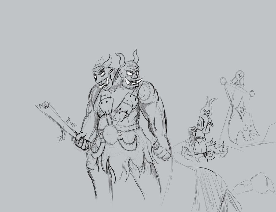 Working on remakes of old art work...
First one is an image of a digital drawing i made in 2017, the second one is a remake of said image today.