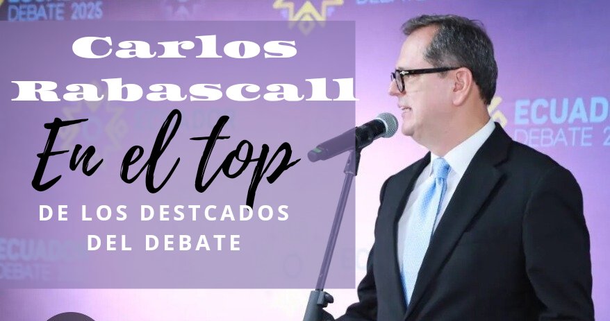 12tvec's tweet photo. Ganadores del #DebatePresidencial2025 
Carlos Rabascall, Izquierda Democrática
No se trata de quién haya ganado el debate, sino de una reflexión: ¿quién puede pacificar al país?
No podemos hablar de eficiencia si destruimos las vidas de las familias. https://t.co/ZI59BhVzbb