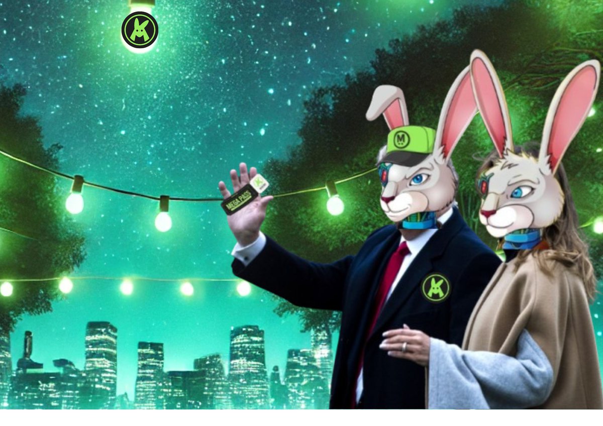 KSAITEJATeja's tweet image. ONE MORE FANART @MegaRabbitNFT  @megaeth 
#MelaniaTrump  &amp;amp;  $Trump  celebrating their #MegaPass like true #MegaRabbits! 🐰
 The hype is real—are you in yet? #MegaPassWL #NFTCommunity