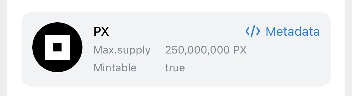 MrSatoshik's tweet photo. $PX created, listing soon... https://t.co/GKOE6kiGcS