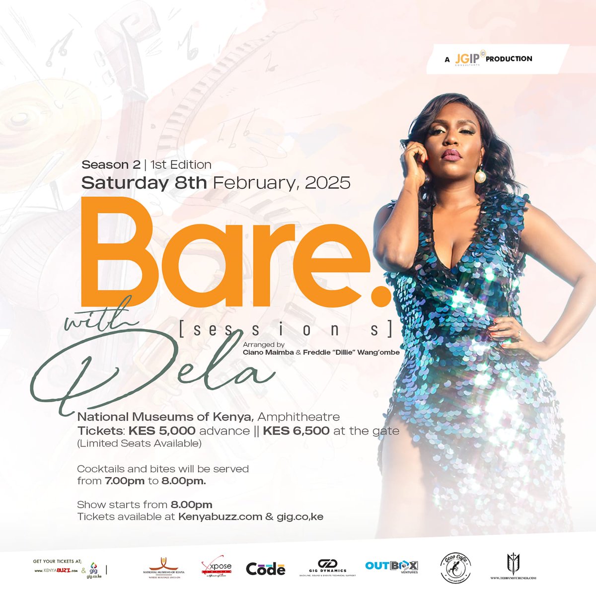 June Gachui (@junegachui) on Twitter photo Ladies and Gentlemen...
#BareSessionsWithDela is weeks away!!
We start off Season Two of #BareSessions by <a href="/jgip_events/">JGIP Events</a> and we are so excited!! Please secure your tickets ASAP here 👉 <a href="/KenyaBuzz/">KenyaBuzz</a> <a href="/gigeventske/">GiG Events</a>. We have only 150 seats, so once they go, they've gone!
See you there! Ladies and Gentlemen...
#BareSessionsWithDela is weeks away!!
We start off Season Two of #BareSessions by <a href="/jgip_events/">JGIP Events</a> and we are so excited!! Please secure your tickets ASAP here 👉 <a href="/KenyaBuzz/">KenyaBuzz</a> <a href="/gigeventske/">GiG Events</a>. We have only 150 seats, so once they go, they've gone!
See you there!