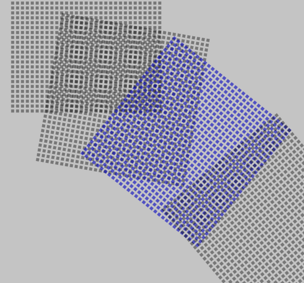 #Genuary day 19. Op Art. 

Moire effect in action.

#genuary2025 #genuary19 #creativecoding #genart #glsl